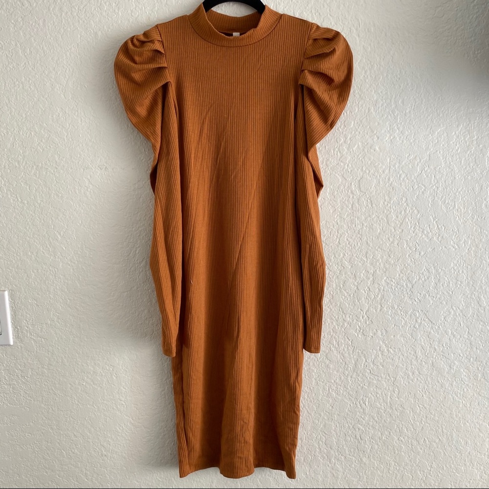 Ribbed Long Sleeve Dress